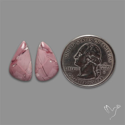 Hyacinth Jasper Cabochons Pair