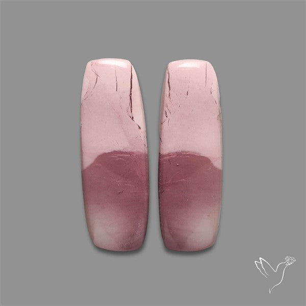 Hyacinth Jasper Cabochons Pair