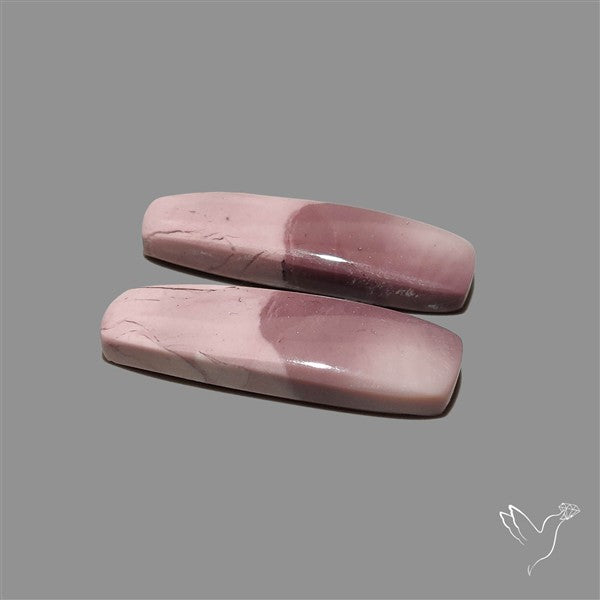 Hyacinth Jasper Cabochons Pair