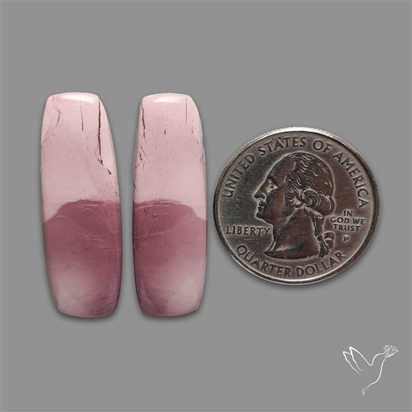 Hyacinth Jasper Cabochons Pair