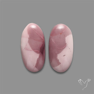 Hyacinth Jasper Cabochons Pair