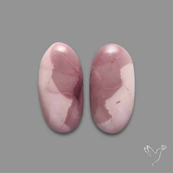 Hyacinth Jasper Cabochons Pair