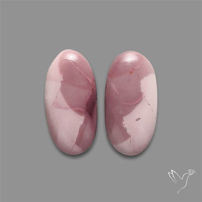 Hyacinth Jasper Cabochons Pair