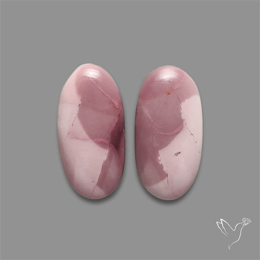 Hyacinth Jasper Cabochons Pair