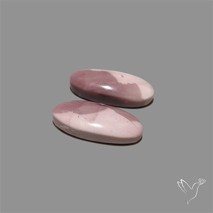 Hyacinth Jasper Cabochons Pair