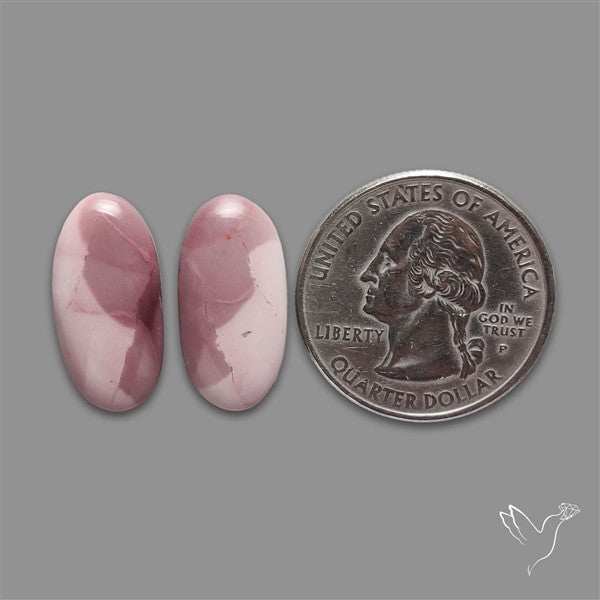 Hyacinth Jasper Cabochons Pair