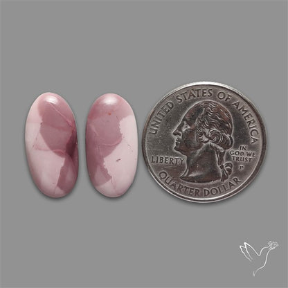Hyacinth Jasper Cabochons Pair