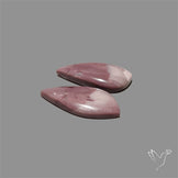 Hyacinth Jasper Cabochons Pair