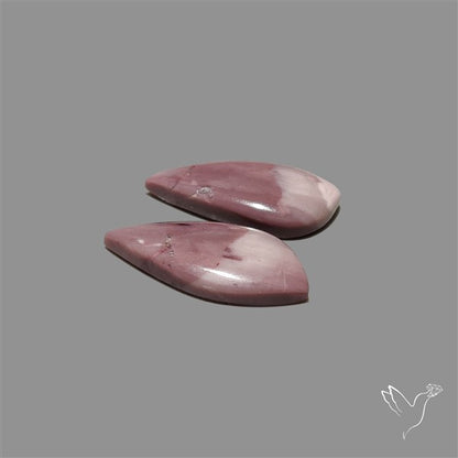 Hyacinth Jasper Cabochons Pair