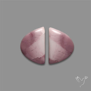Hyacinth Jasper Cabochons Pair
