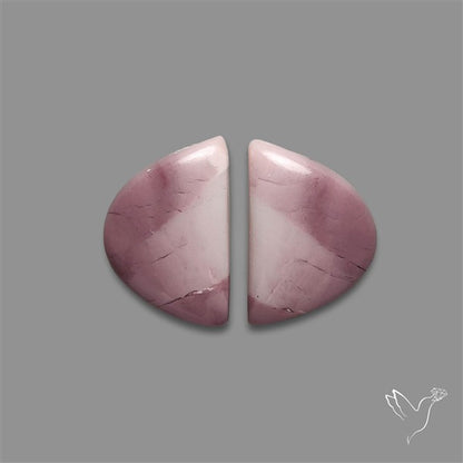 Hyacinth Jasper Cabochons Pair