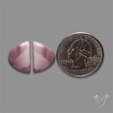 Hyacinth Jasper Cabochons Pair