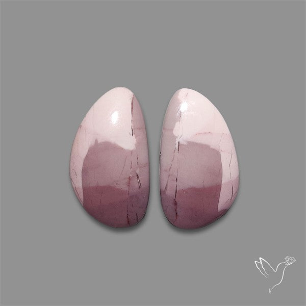 Hyacinth Jasper Cabochons Pair
