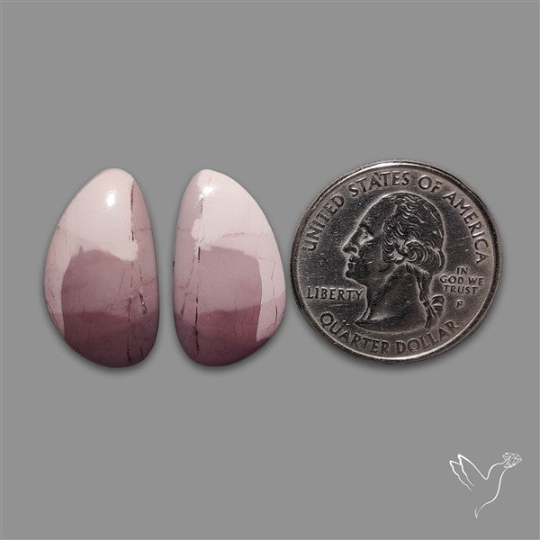 Hyacinth Jasper Cabochons Pair