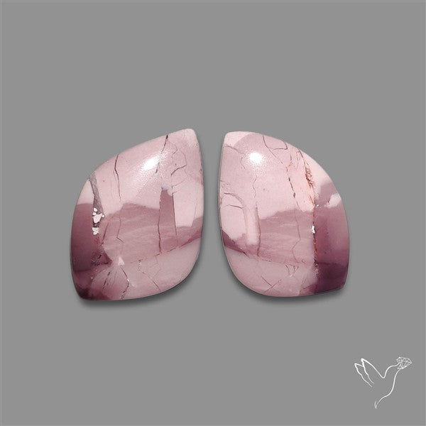 Hyacinth Jasper Cabochons Pair