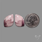 Hyacinth Jasper Cabochons Pair