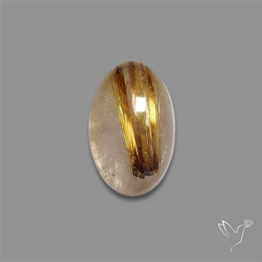 Copper Rutilated Quartz Cabochon