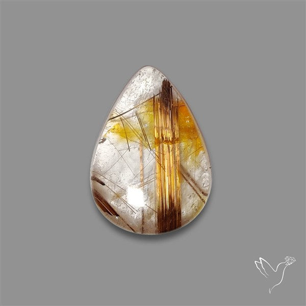 Copper Rutilated Quartz Cabochon