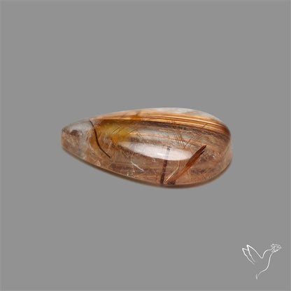 Copper Rutilated Quartz Cabochon