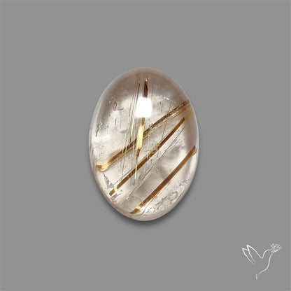 Copper Rutilated Quartz Cabochon