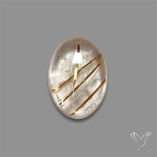 Copper Rutilated Quartz Cabochon