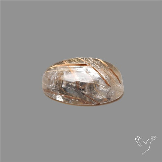Copper Rutilated Quartz Cabochon