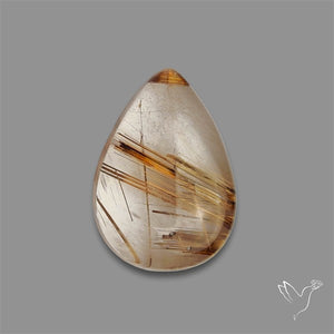 Copper Rutilated Quartz Cabochon
