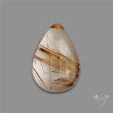 Copper Rutilated Quartz Cabochon