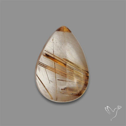 Copper Rutilated Quartz Cabochon