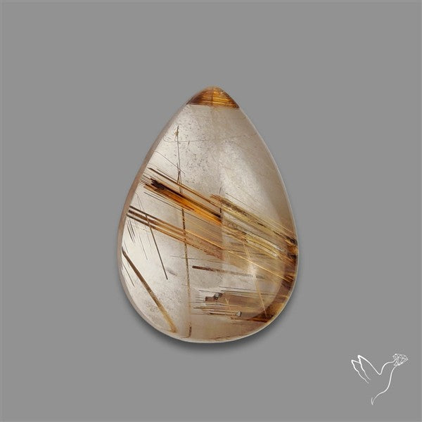 Copper Rutilated Quartz Cabochon