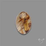 Copper Rutilated Quartz Cabochon