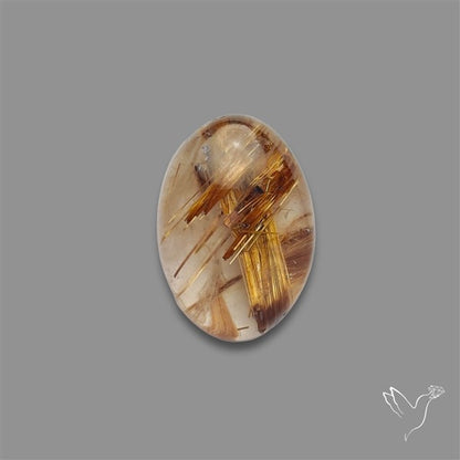 Copper Rutilated Quartz Cabochon