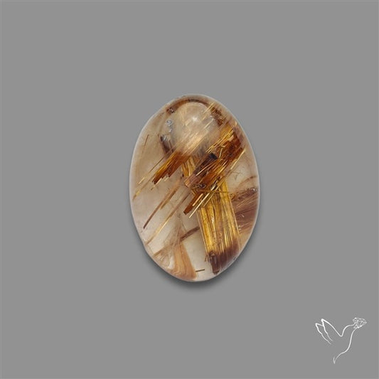 Copper Rutilated Quartz Cabochon