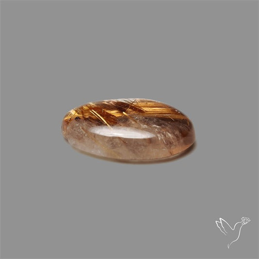 Copper Rutilated Quartz Cabochon