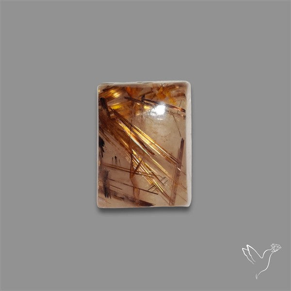 Copper Rutilated Quartz Cabochon