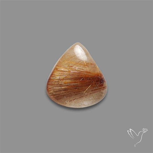 Copper Rutilated Quartz Cabochon