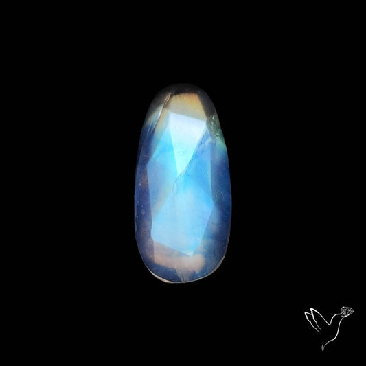 Rose Cut Rainbow Moonstone
