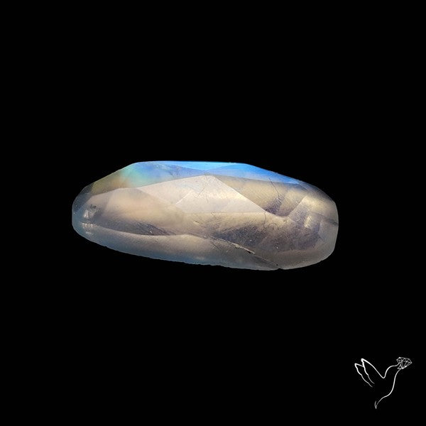 Rose Cut Rainbow Moonstone