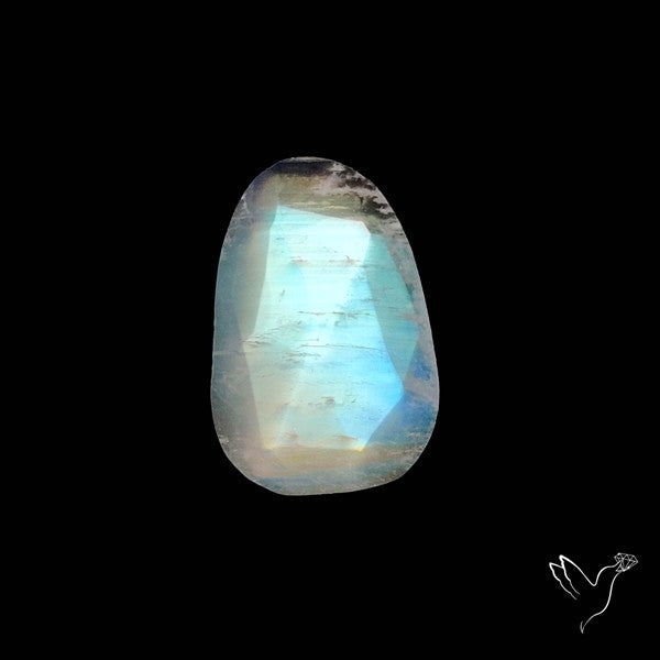 Rose Cut Rainbow Moonstone