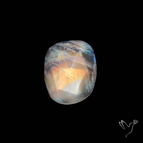 Rose Cut Rainbow Moonstone
