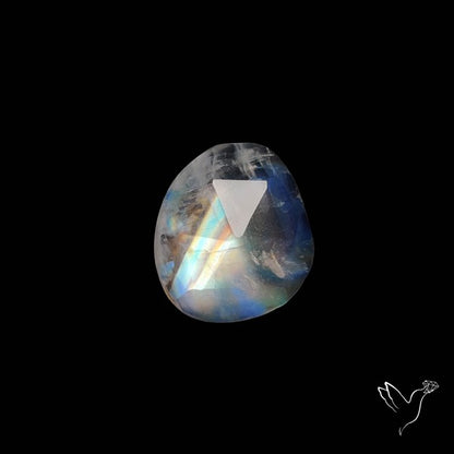 Rose Cut Rainbow Moonstone