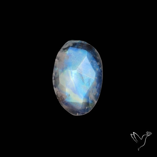 Rose Cut Rainbow Moonstone