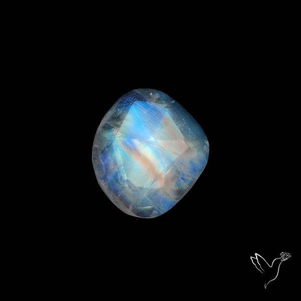 Rose Cut Rainbow Moonstone