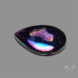 Titanium Coated Chalcedony Druzy Pocket