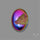 Titanium Coated Chalcedony Druzy Pocket