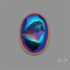 Titanium Coated Chalcedony Druzy Pocket