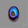 Titanium Coated Chalcedony Druzy Pocket