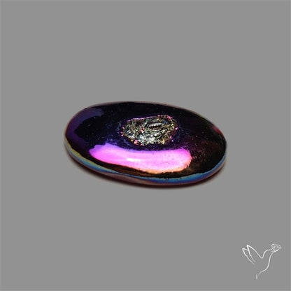 Titanium Coated Chalcedony Druzy Pocket