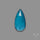 Teal Kyanite Rose Cut High Grade Deep Teal Blue