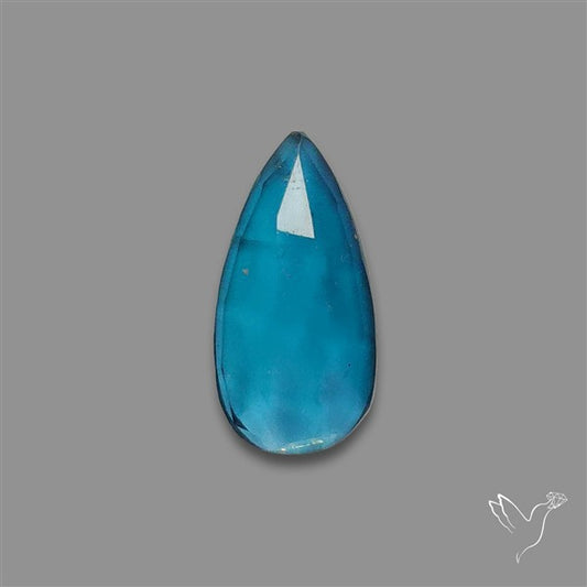 Teal Kyanite Rose Cut High Grade Deep Teal Blue